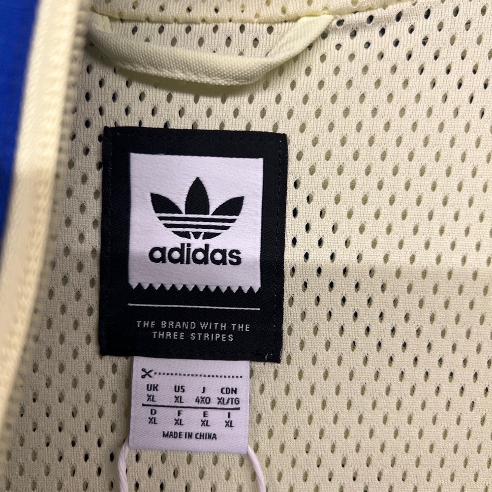 NEW NWT $170 ADIDAS ALLTIMERS JACKET BLUE / CARBON Mesh lining colorblock coat - Picture 11 of 12